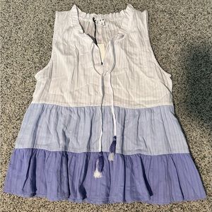 New with Tags Multi Color Purple Tank